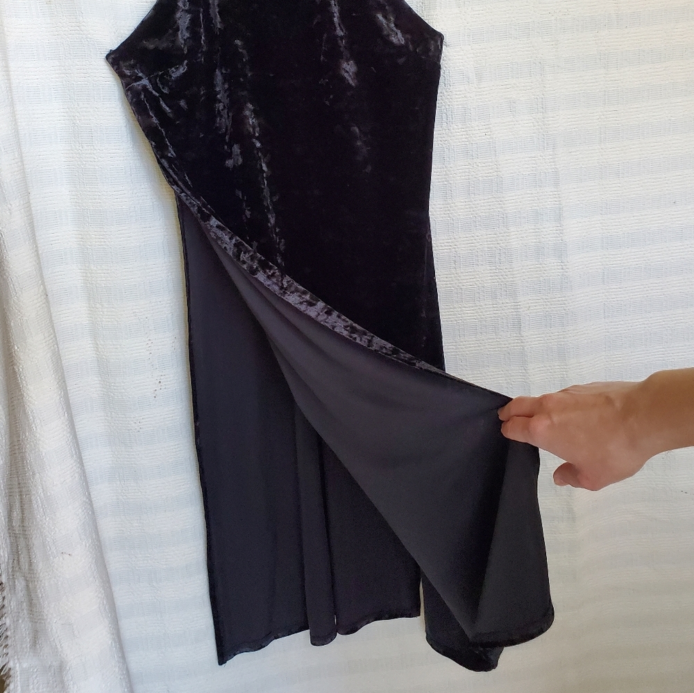 Velour Split Side Tank - Picture 2 of 5